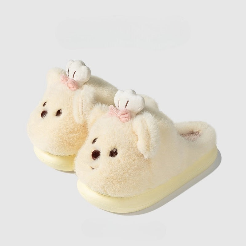 Chef Bear Plush Home Slippers
