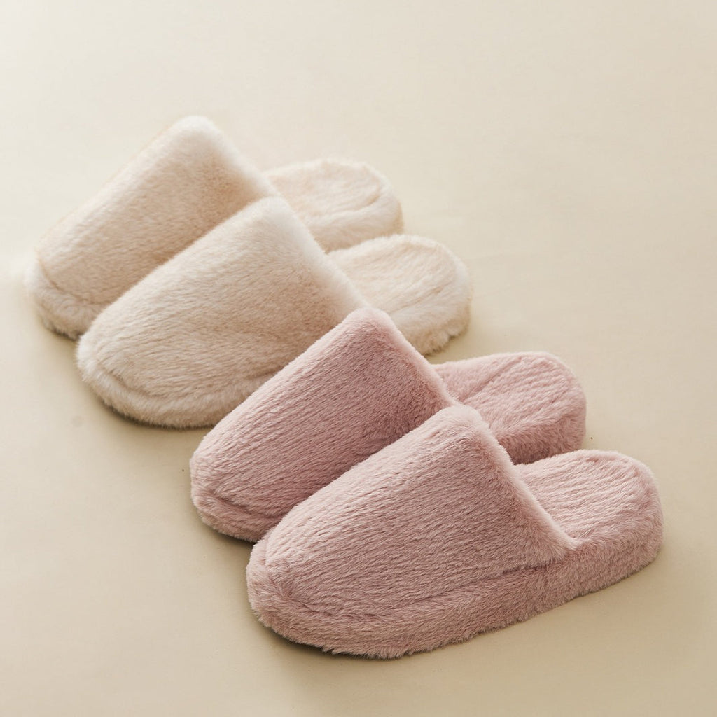 Plush Closed-Toe Cloud Slippers