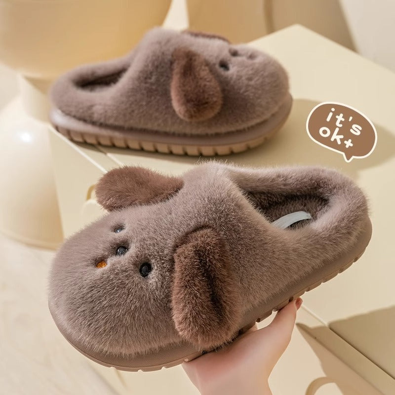 Floppy Ear Puppy Face Slippers
