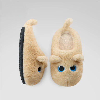 Plush Cat Tail House Slippers