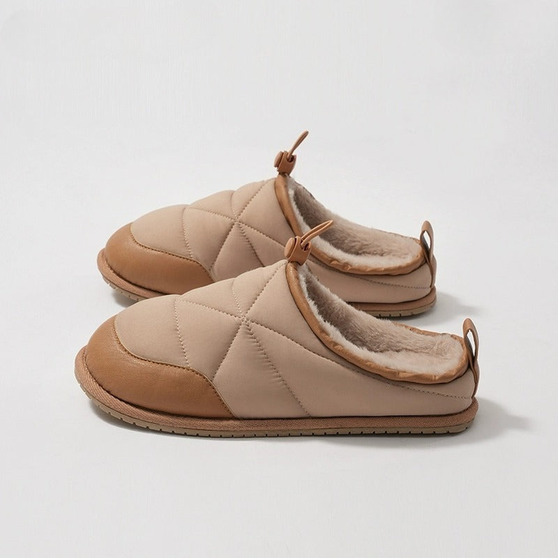 Cozy Puffer Quilted Winter Slippers
