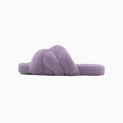 Twist Plush Cross-Band Slippers