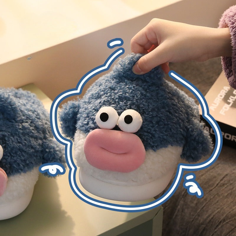 Goofy Big Lip Cartoon Slippers