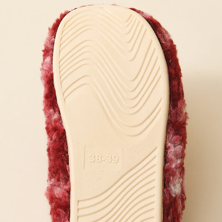 Chunky Check Sherpa Slippers