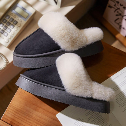 Velvety Puff Slippers