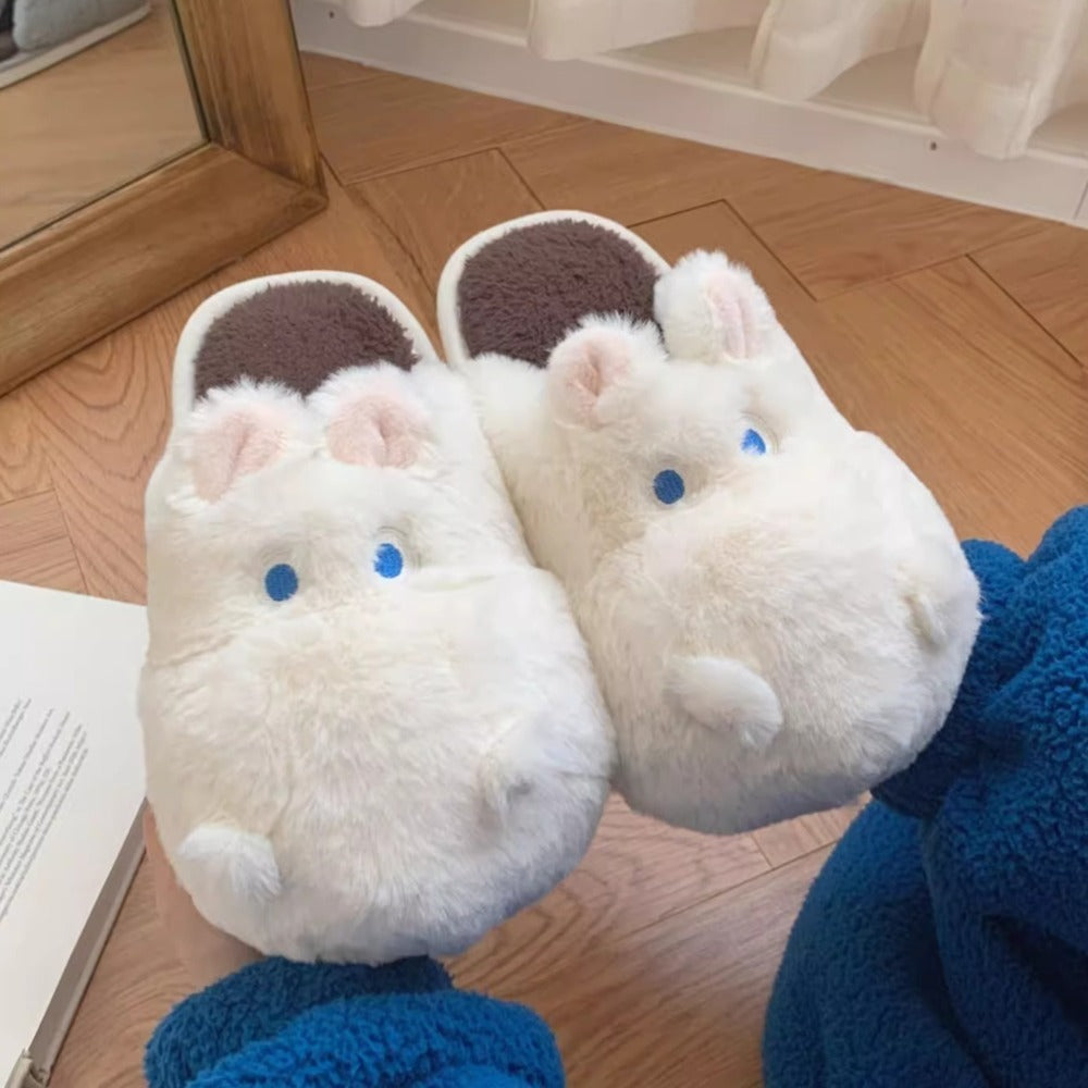Snuggly Hippo Slippers