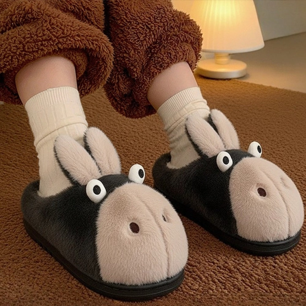 Perky-Eared Donkey Slippers