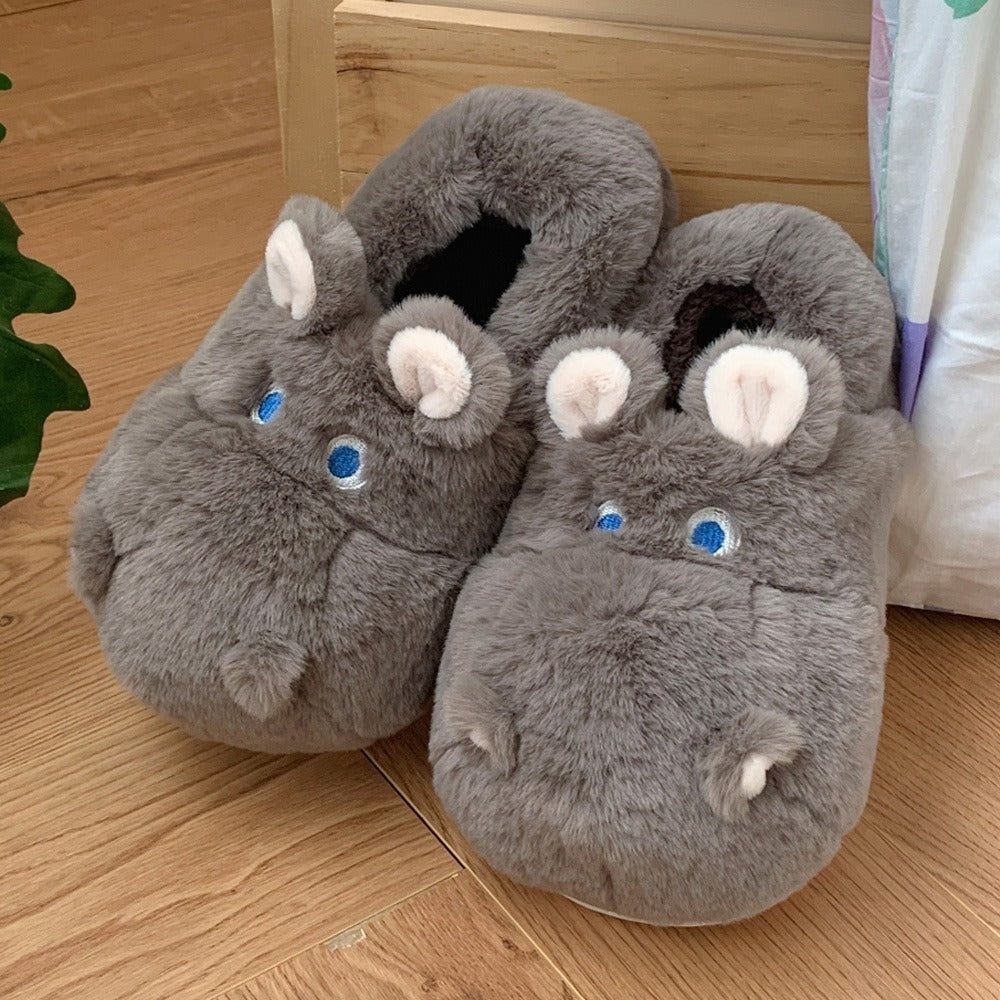 Snuggly Hippo Slippers