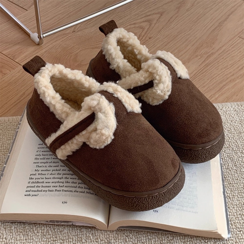 Snug Wrap-Band Fleece Slippers