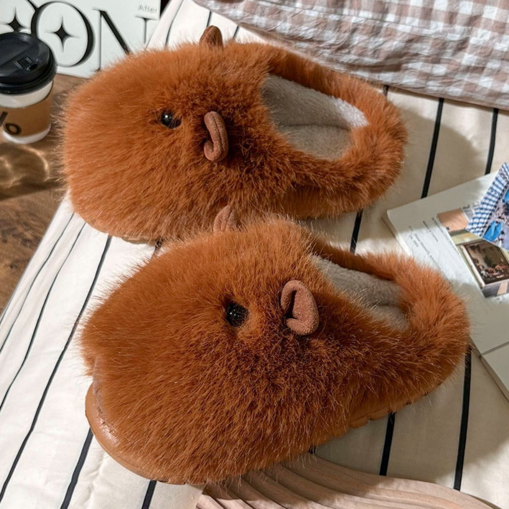 Sleepy Capybara Slippers