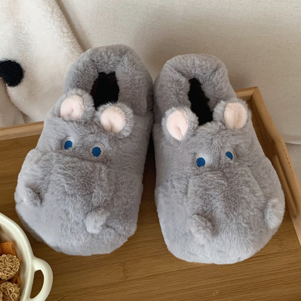 Snuggly Hippo Slippers