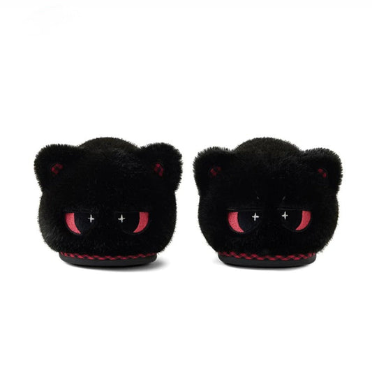 Whimsical Cartoon Cat Plush Slippers