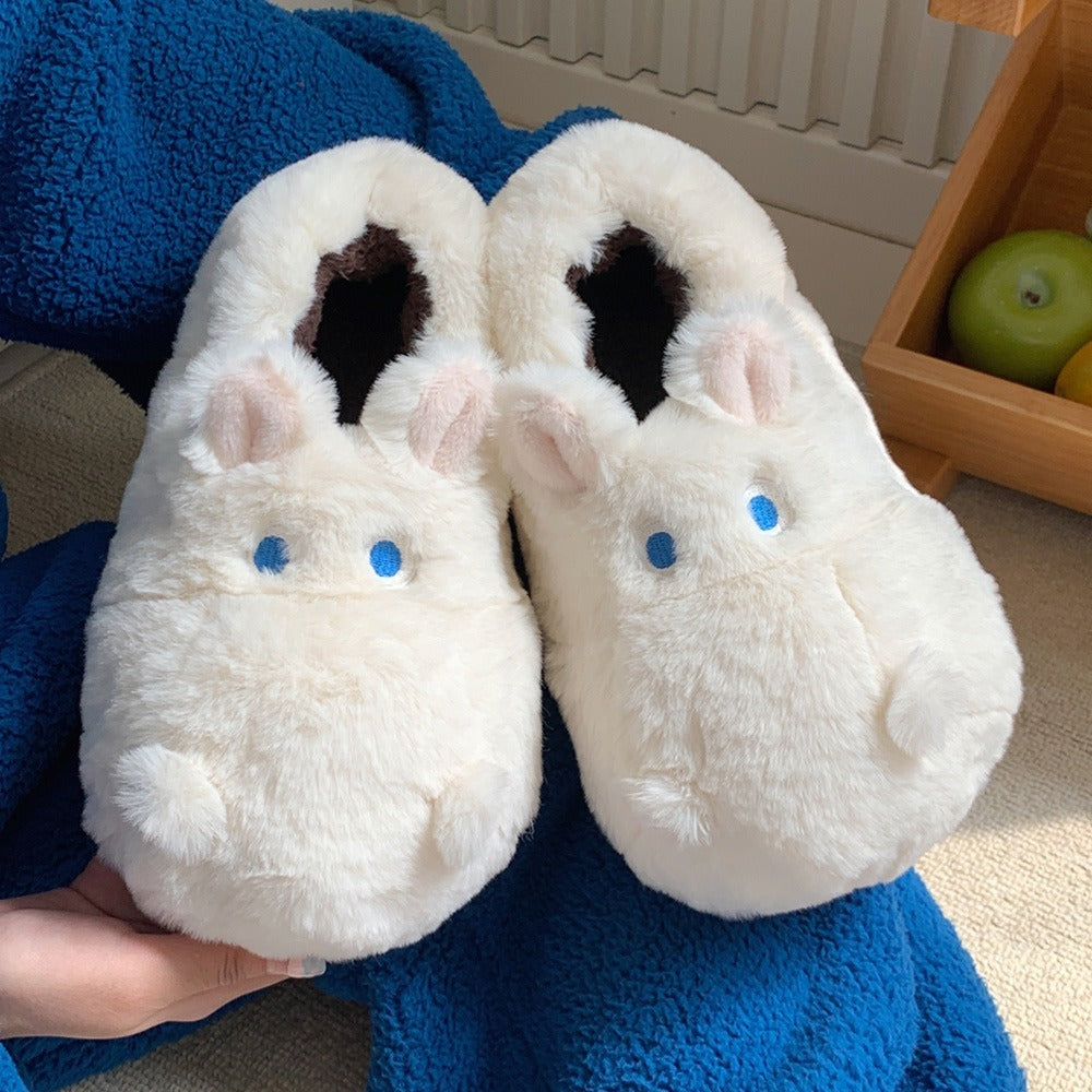 Snuggly Hippo Slippers