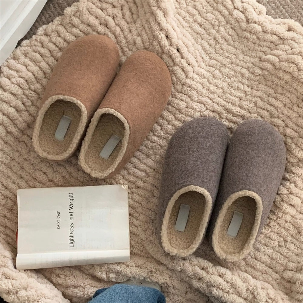 Pebble Plush Slip-in Slippers