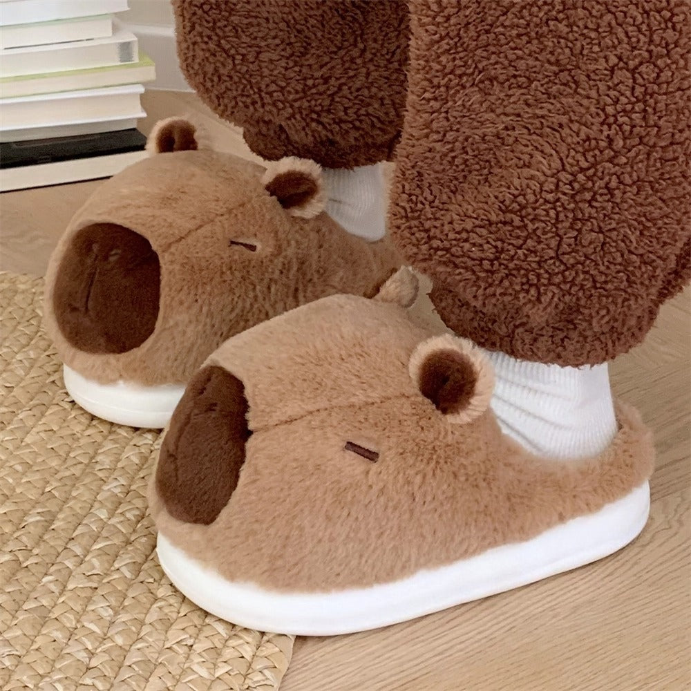 Capybara Plush Snout Home Slippers