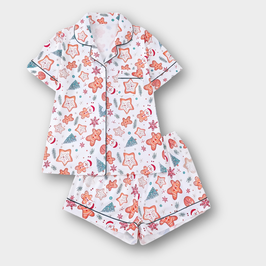 Christmas Gingerbread Cookies Women's Pajama Set