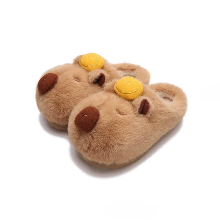 Nap-Time Capybara Plush Slippers