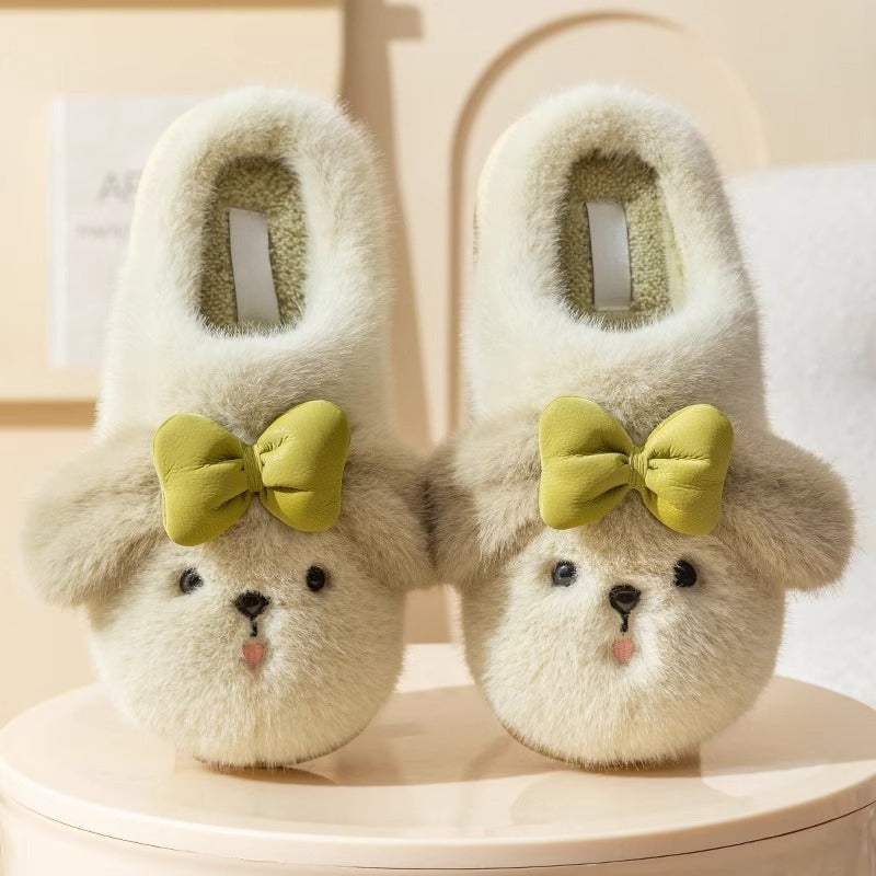 Floppy Ear Puppy Face Slippers