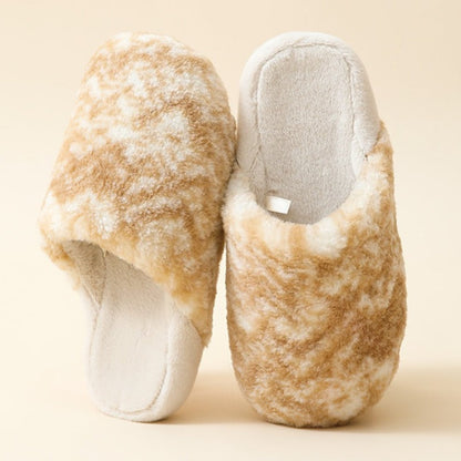 Cloud-Soft Mottled House Slippers