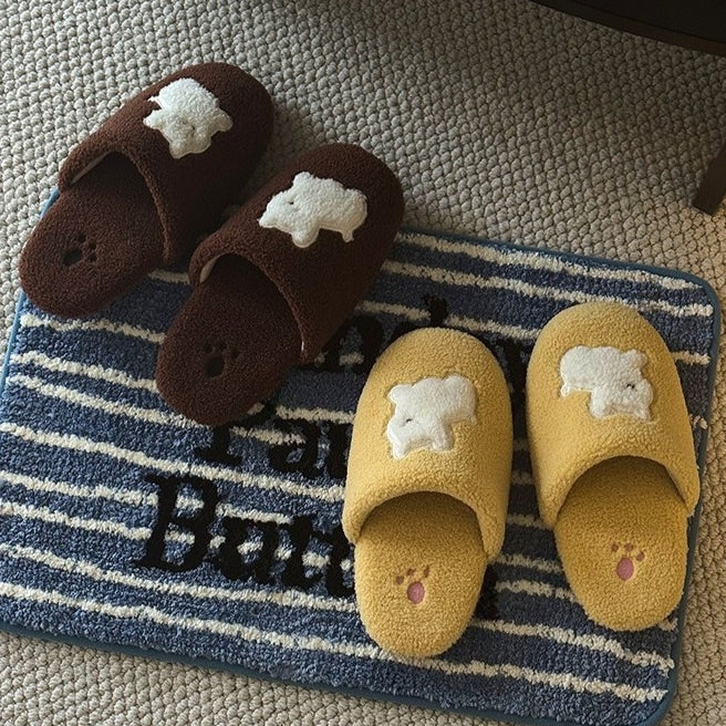 Pup Patch Sherpa Home Slippers