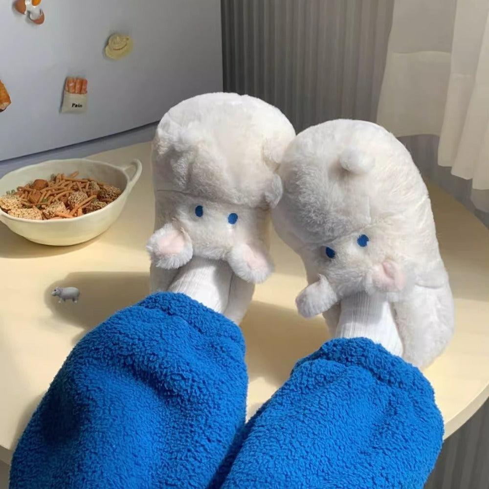 Snuggly Hippo Slippers
