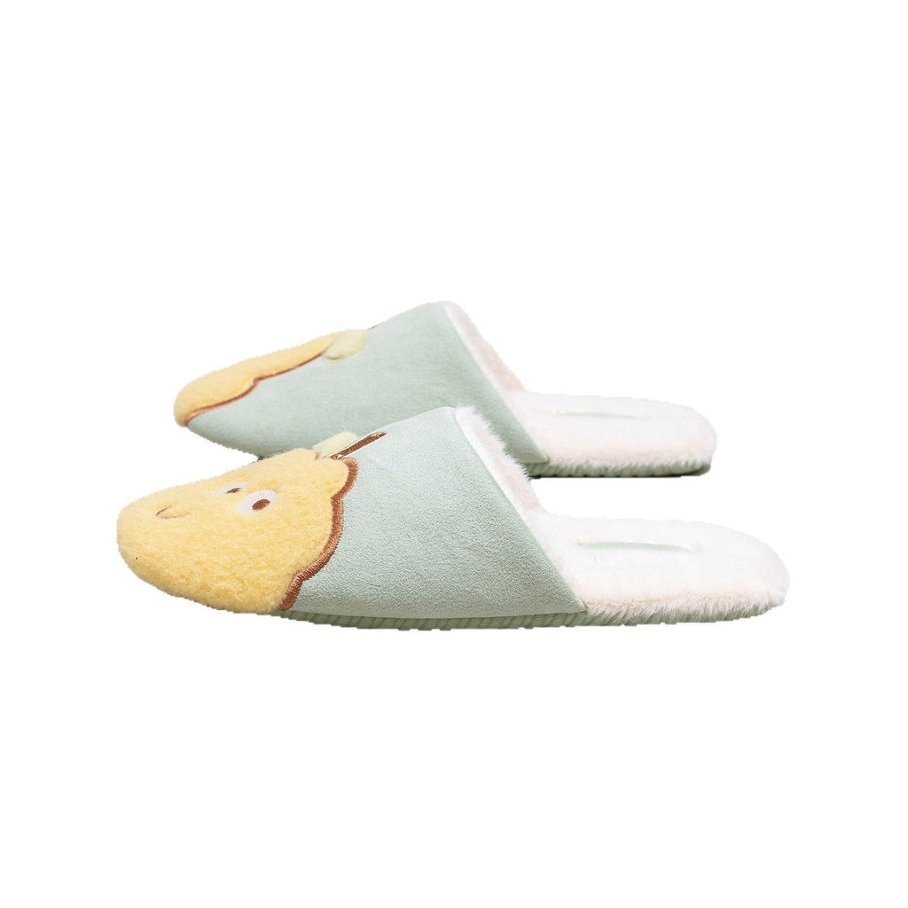 Whimsical Fruit Character Plush Slippers
