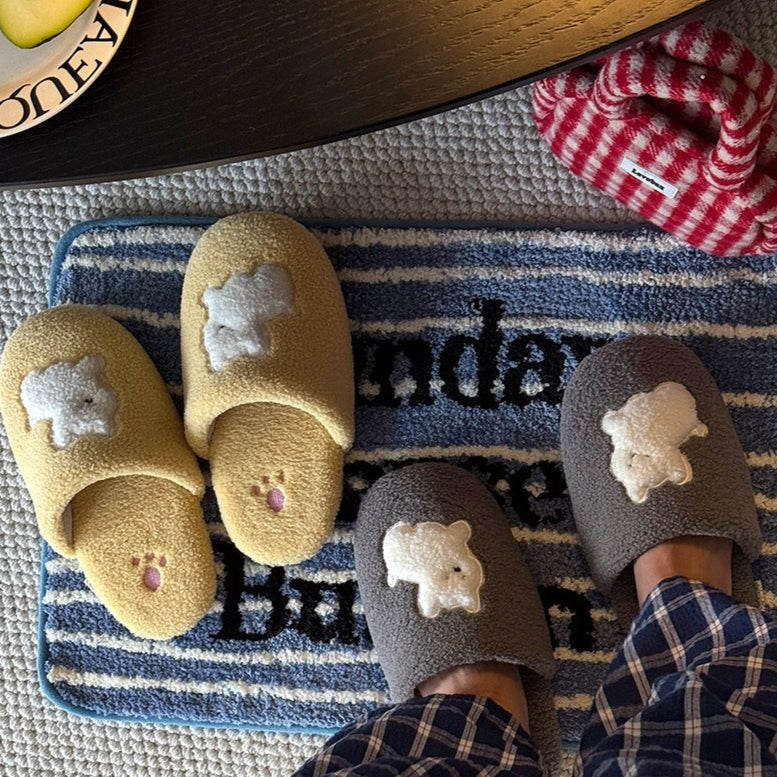 Pup Patch Sherpa Home Slippers