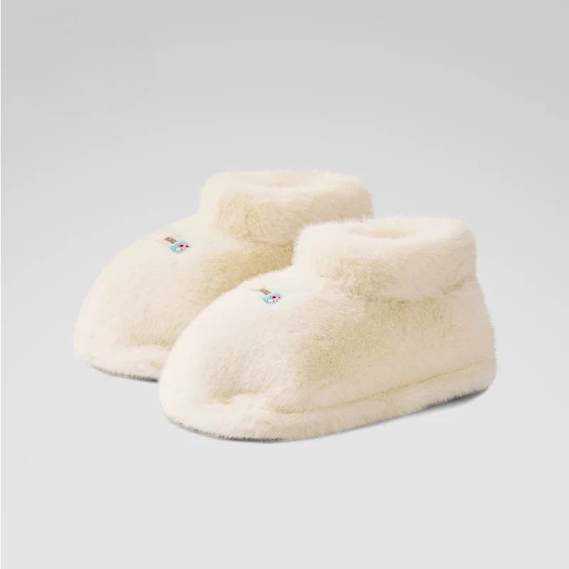 Plush Puffy Paw House Slippers