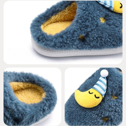 Dreamy Moon Nightcap Fuzzy Slippers