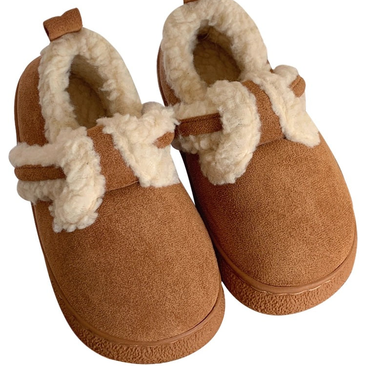 Snug Wrap-Band Fleece Slippers