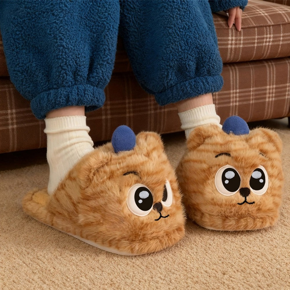 Big-Eyed Tiger Slippers