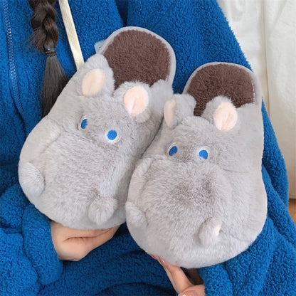Snuggly Hippo Slippers