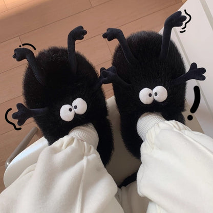 Googly Eyes Fuzzy Monster Slippers