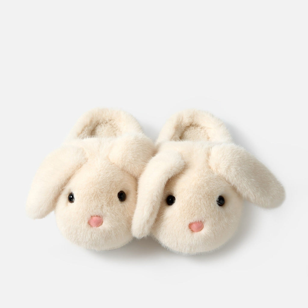 Floppy Bunny Ear Plush Slippers