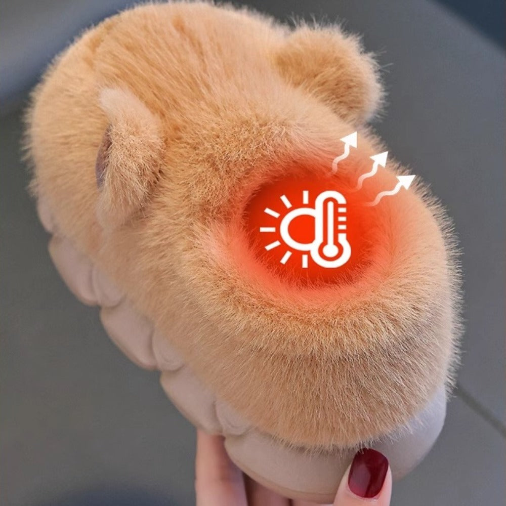 Squinty Capybara Slippers