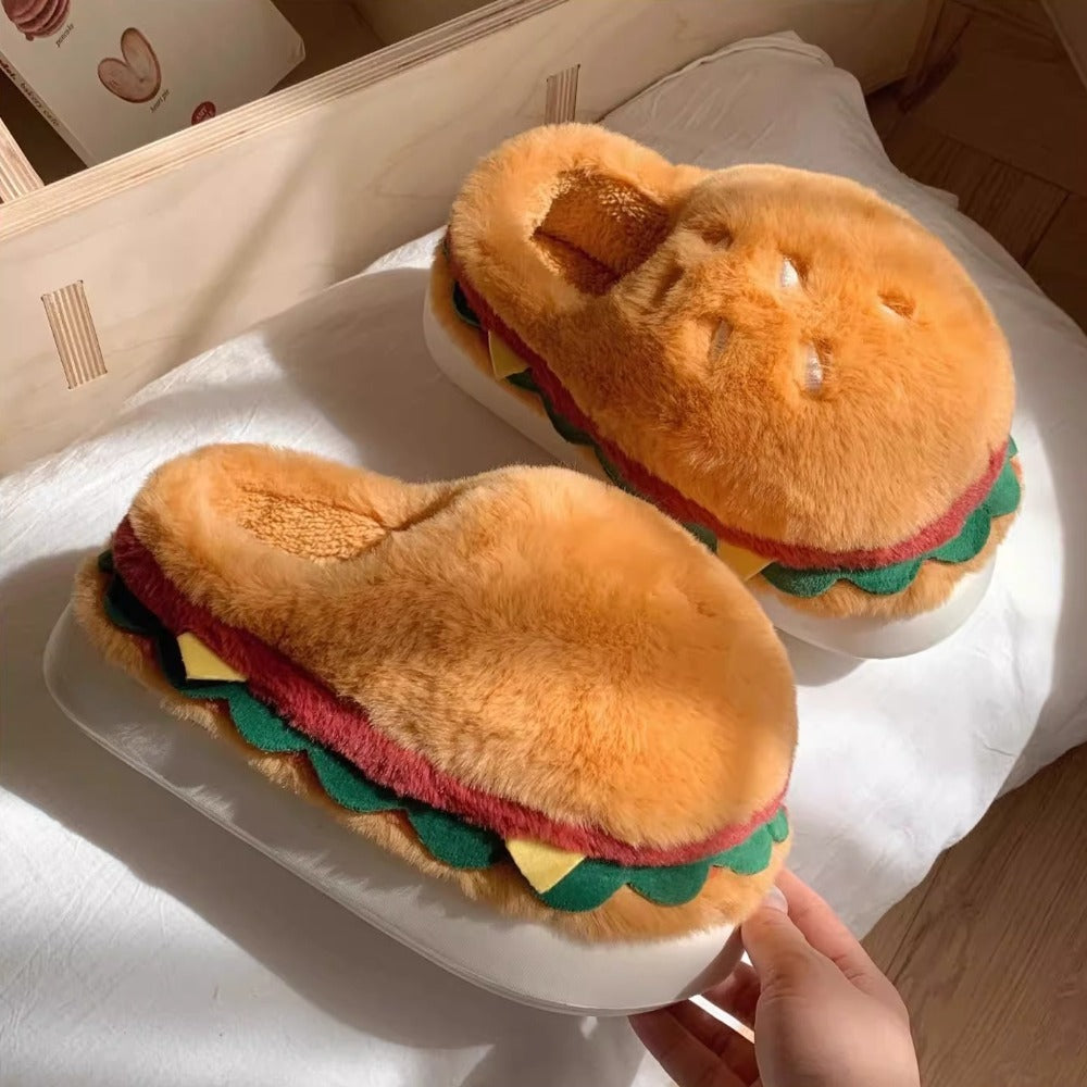 Toasty Burger Slippers