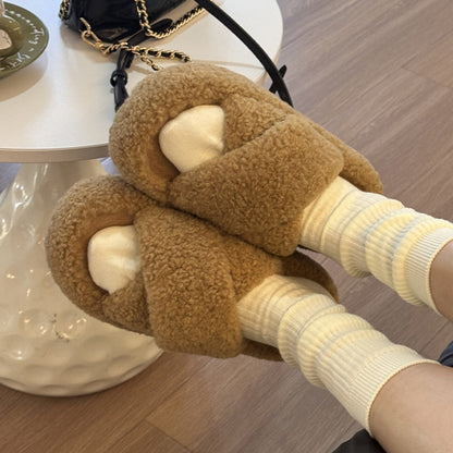Teddy Cross Slippers
