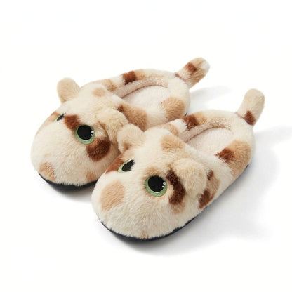 Plush Cat Tail House Slippers