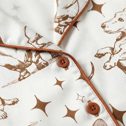 Jumping Dachshunds Women's Pajama Set