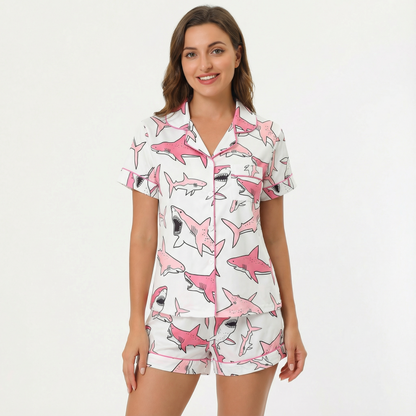 Sharky Sharks Women's Pajama Set