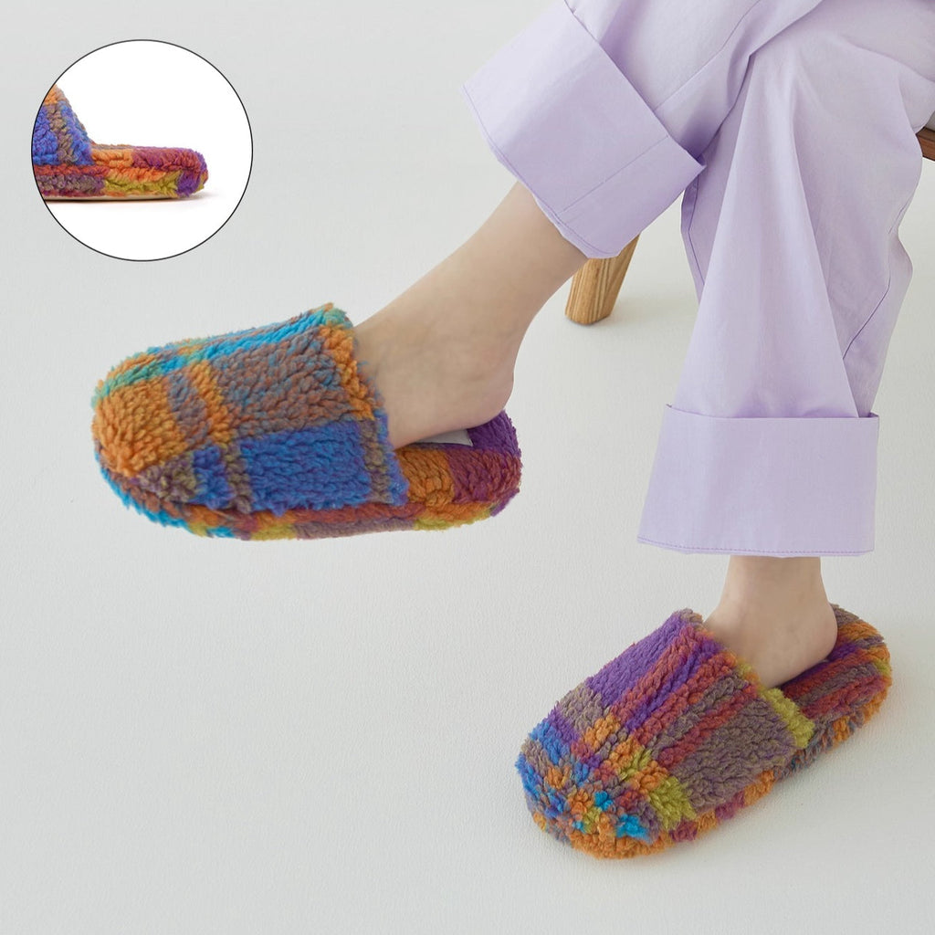Fuzzy Gradient Sherpa Cloud Slippers