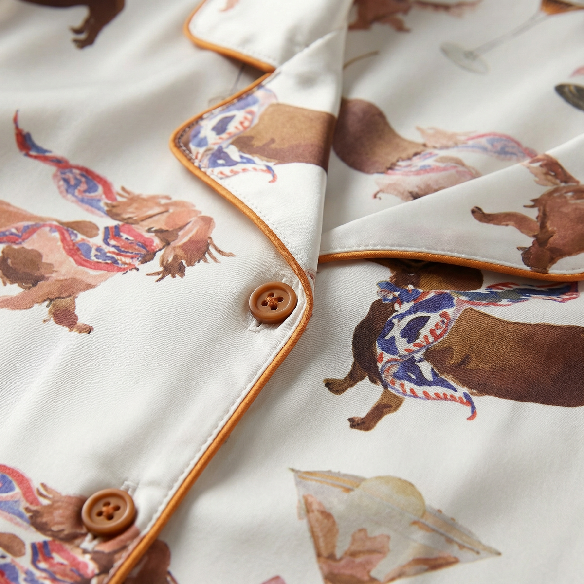 Martini Dachshunds Women's Pajama Set