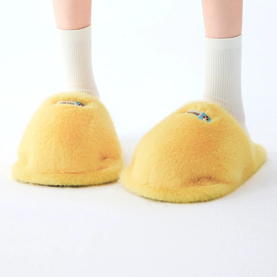 Plush Puffy Paw House Slippers