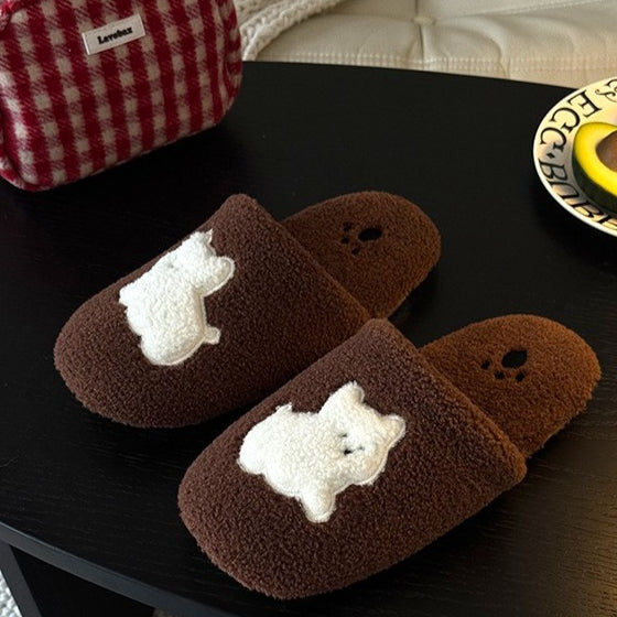 Pup Patch Sherpa Home Slippers