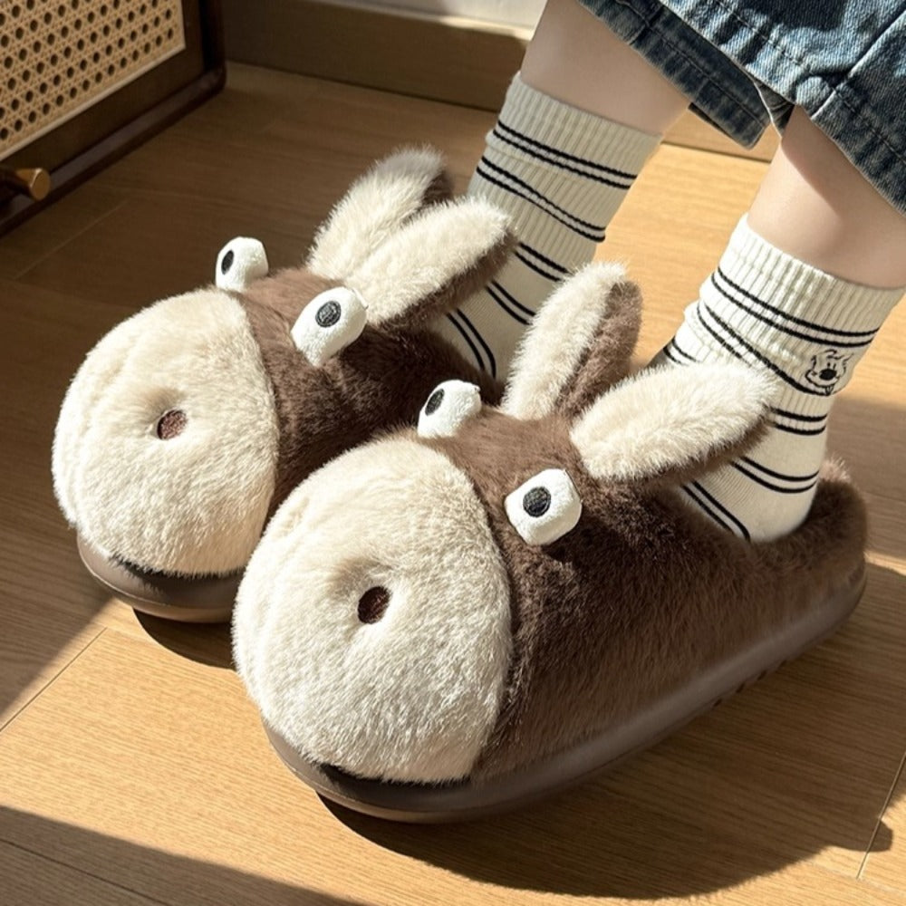 Perky-Eared Donkey Slippers