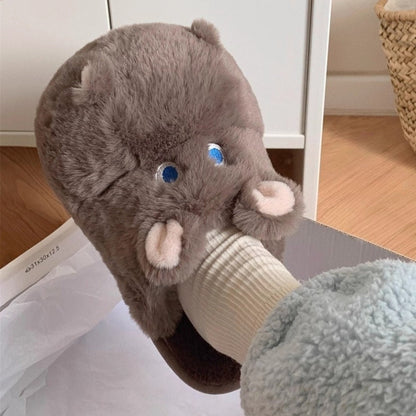 Snuggly Hippo Slippers