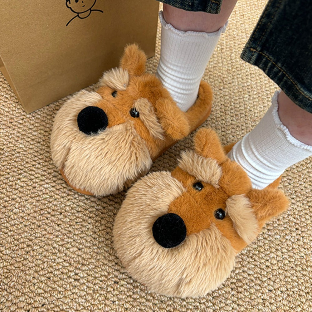 Schnauzer Puppy Slippers