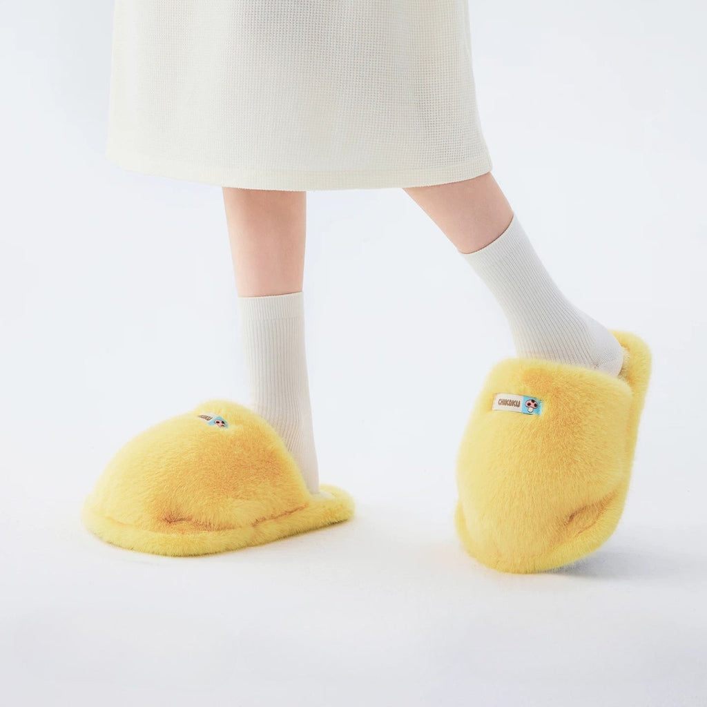 Plush Puffy Paw House Slippers