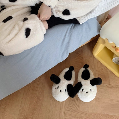 Puppy Ears Plush Indoor Slippers