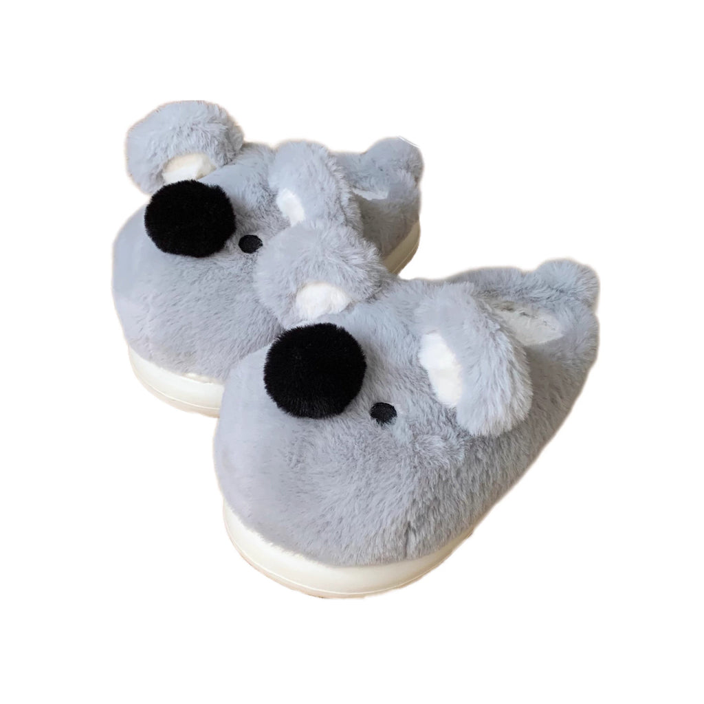 Koala Snout Plush Slippers